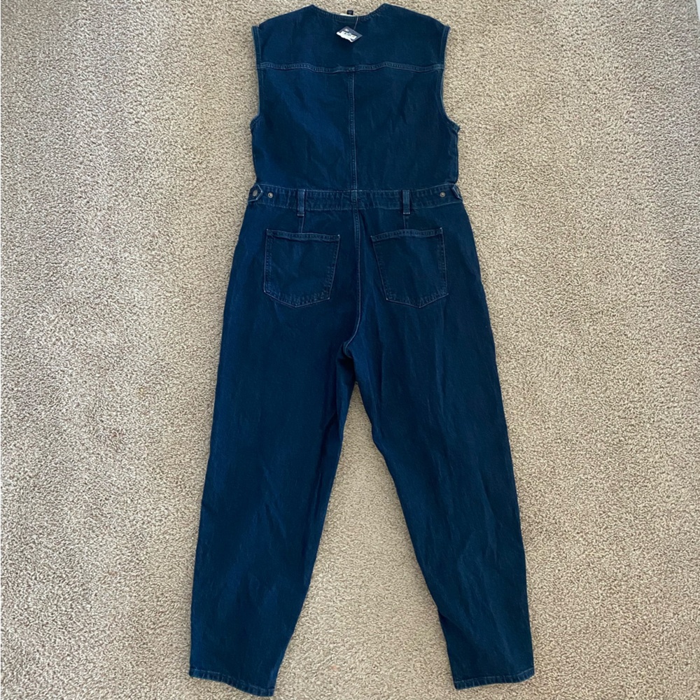 Universal Thread NEW Dark Wash Size 14 Women's Sleeveless Jumpsuit - Picture 7 of 9